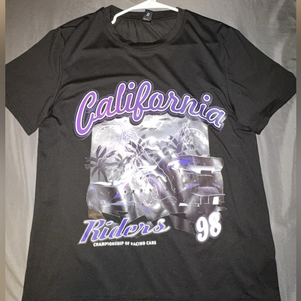 Black California Riders Graphic T-Shirt